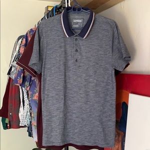 Blue/grey large polo